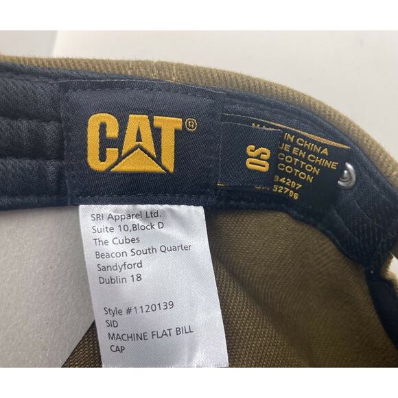 Caterpillar CAT Equipment Olive & Mint Green 5 Panel SnapBack Raised Embroidery - Picture 3 of 5
